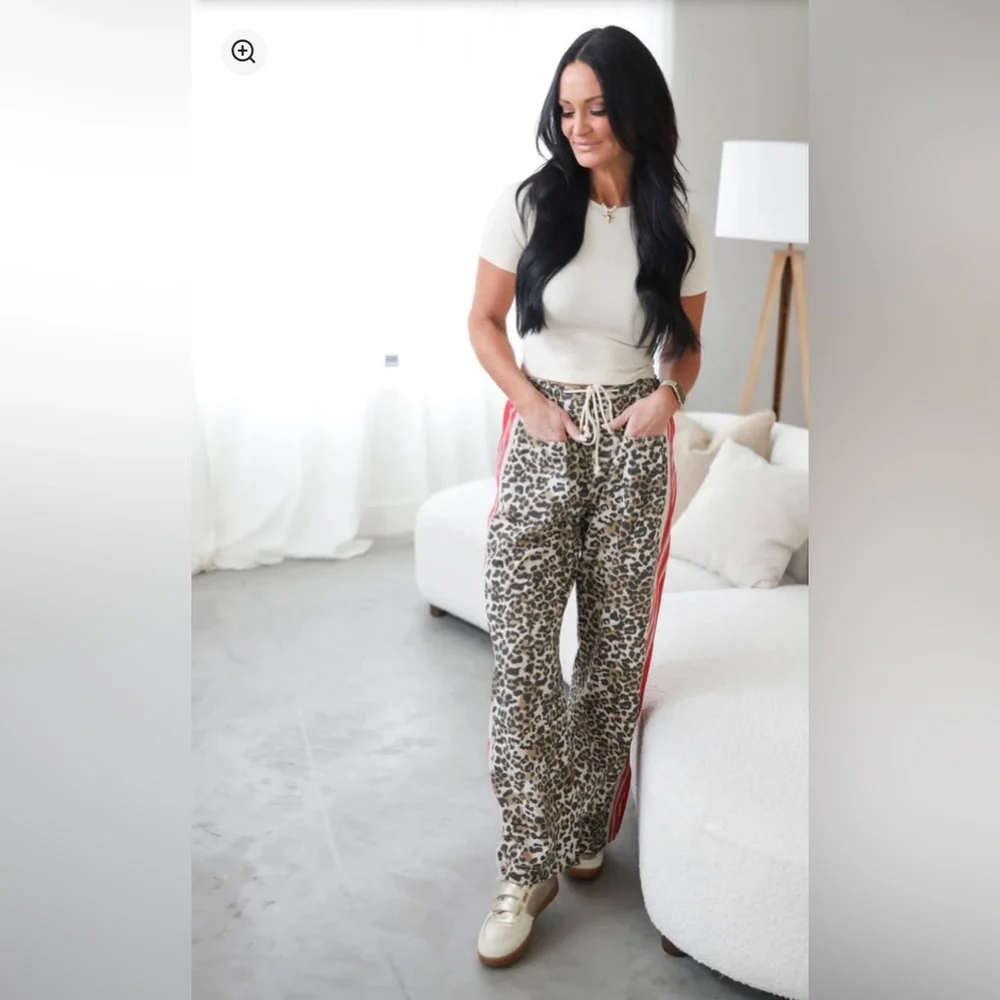 Leon Leopard Track Pants - Picture 1 of 11